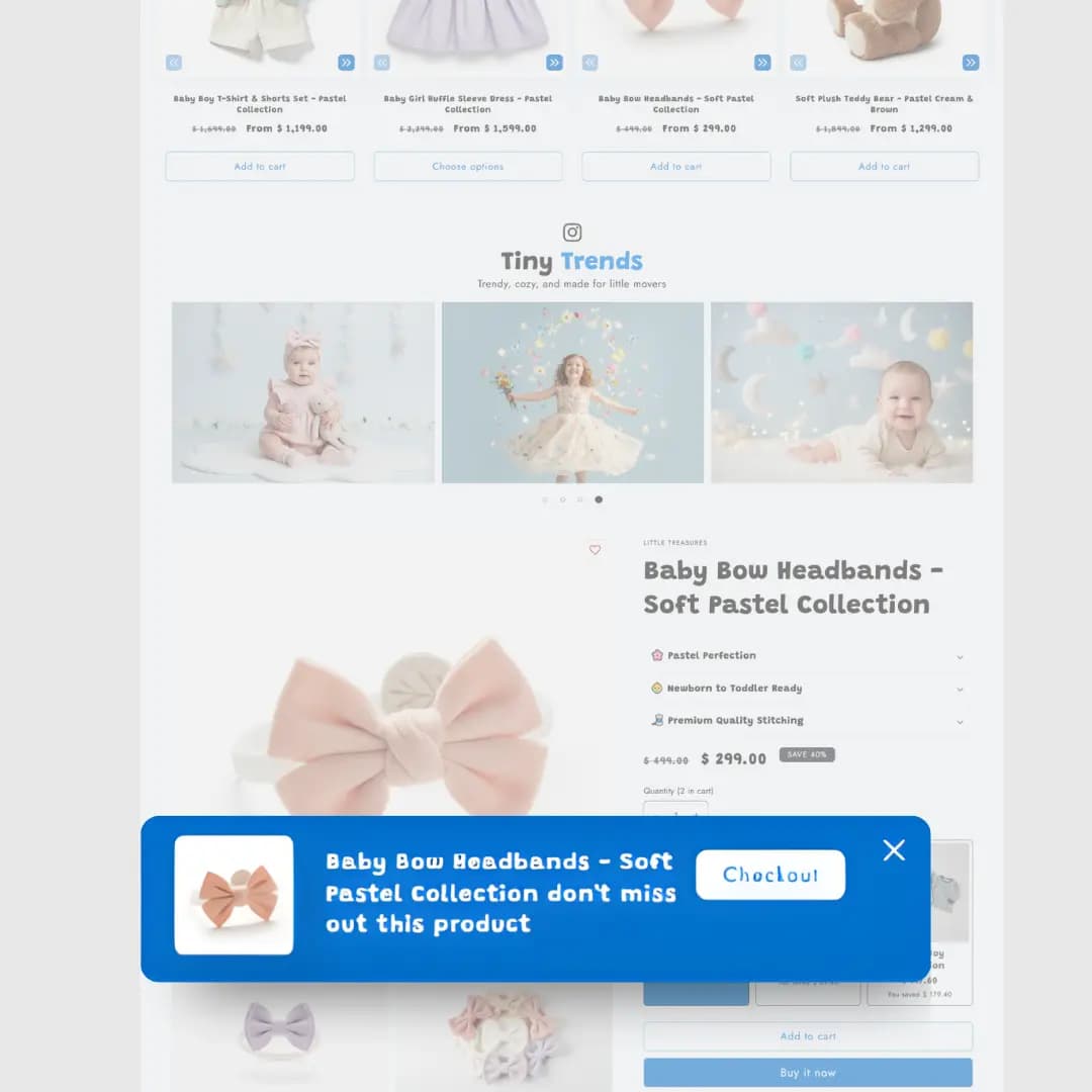 Scrolling Promotion Keeps Good News in Motion — Debutify Shopify theme promotion widget