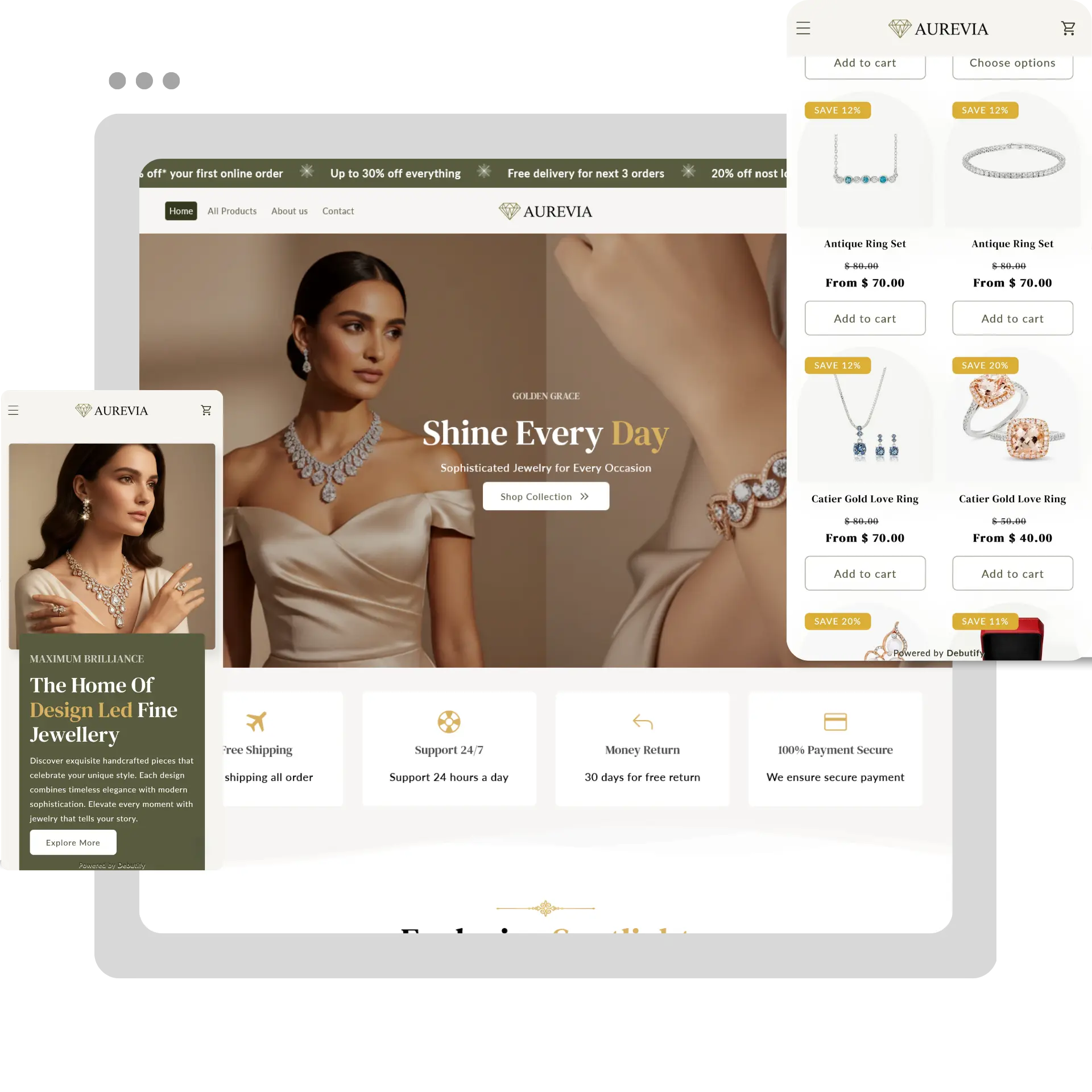 Hero Slide-aurevia theme